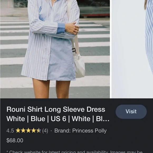 Blue button up princess Polly - Picture 3 of 4